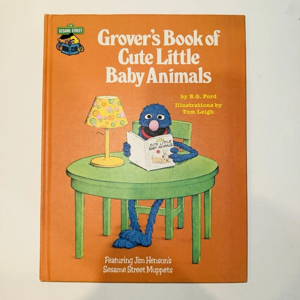 Vintage Sesame Street Book Club Hardcover Lot of 8 Grover Big Bird Count